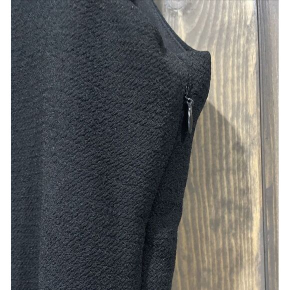 English Factory‎ Lace Up Front Dress Black Sleeveless Dress Shift Classic Size M - Picture 11 of 14